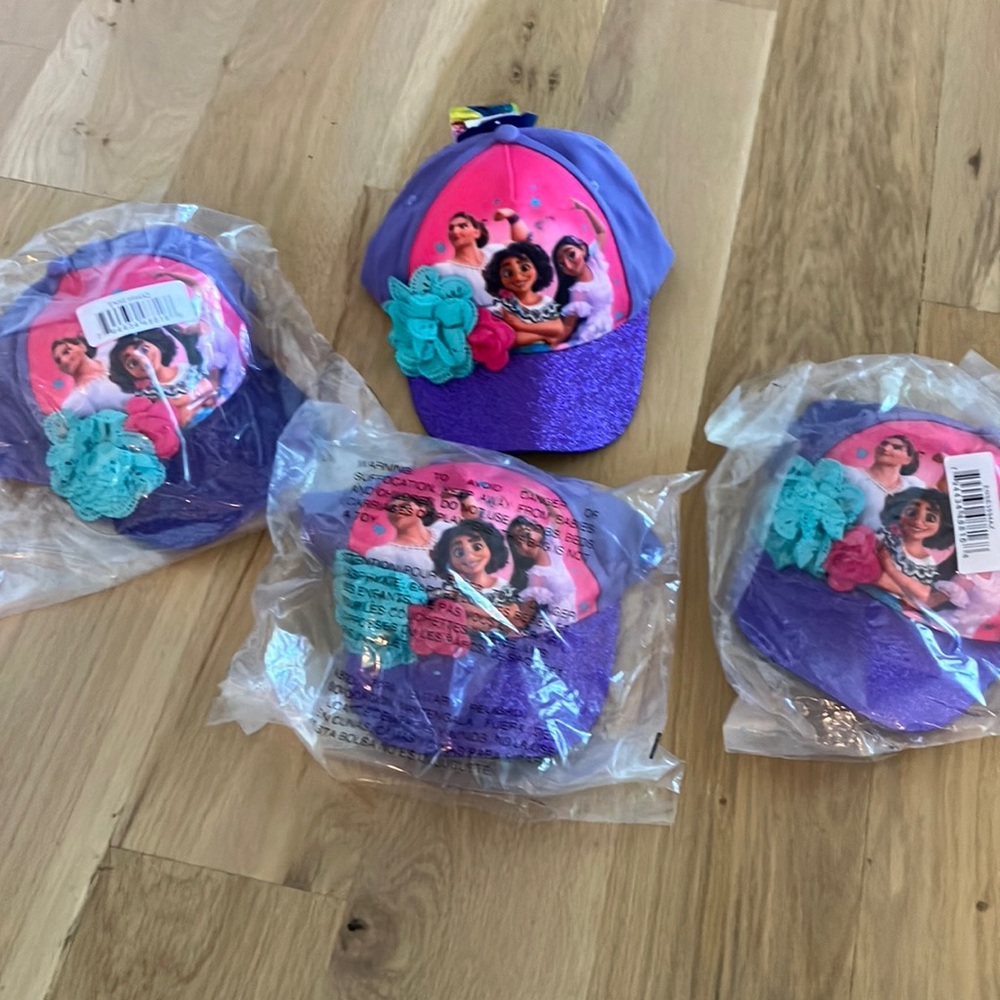 Encanto hats, new, and in packaging.